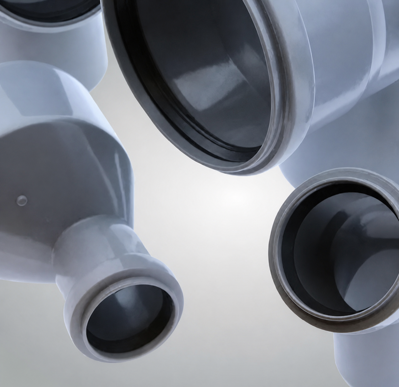 PP-TECH domestic drainage pipes and fittings for waste pipe systems