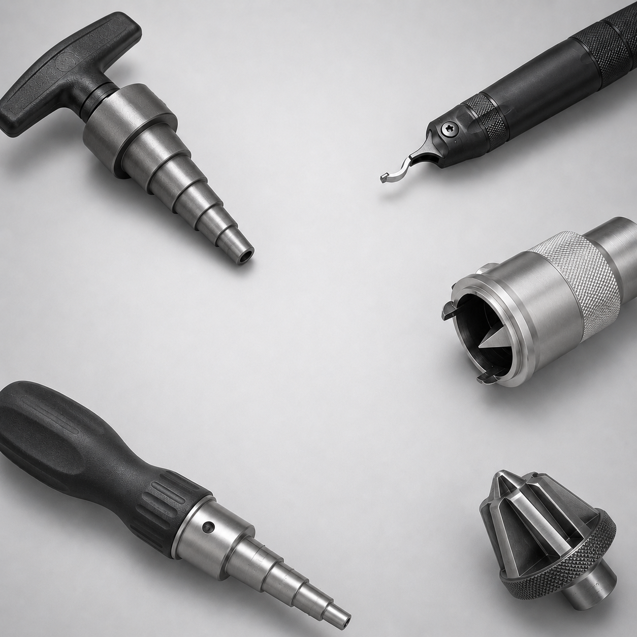 Reamers and calibrators for preparing pipes before installation of pipe systems