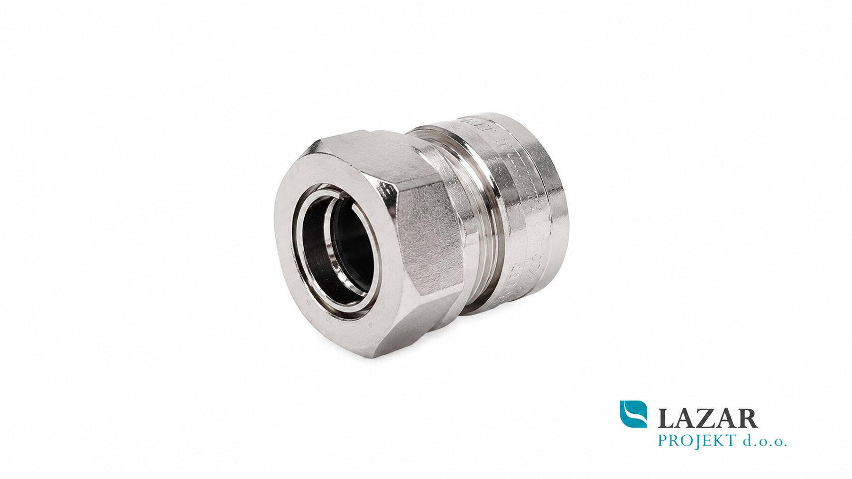 HERZ 1627615 connection set 15 mm x G 3/4 with chrome-plated nut