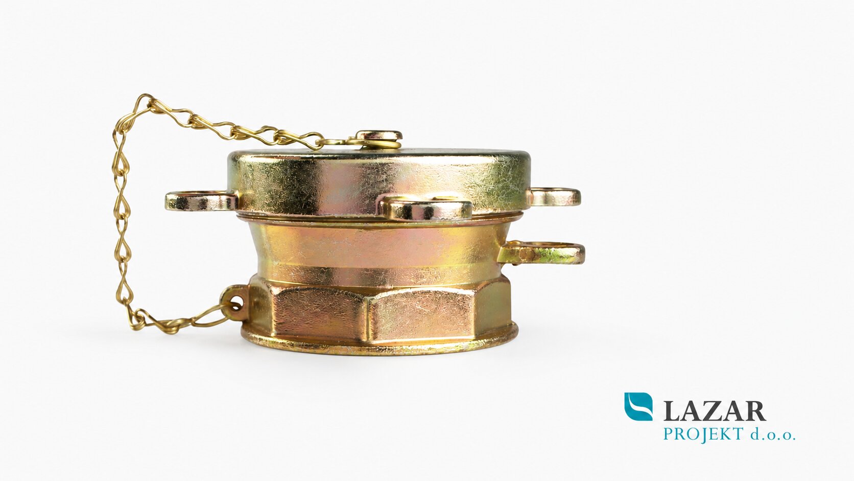 Afriso 20445 2" filler cap with safety chain, metal version for closing the filling connection of a heating-oil tank