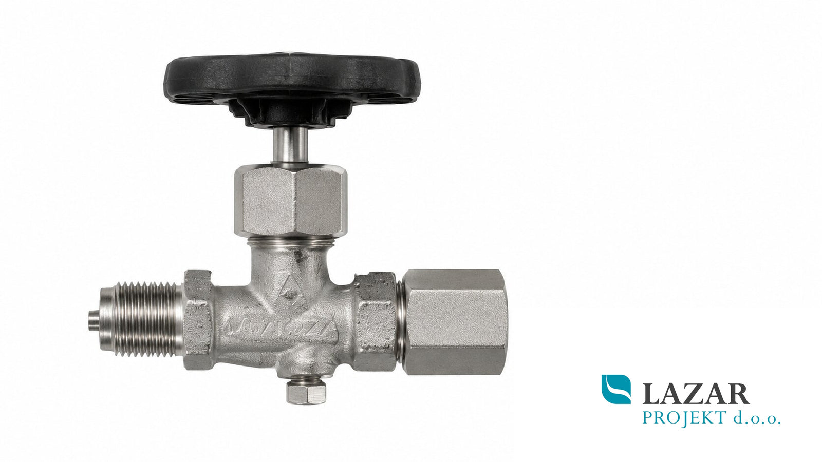 AFRISO 63040 pressure gauge shut-off valve G 1/2 made of stainless steel, rated pressure PN 400