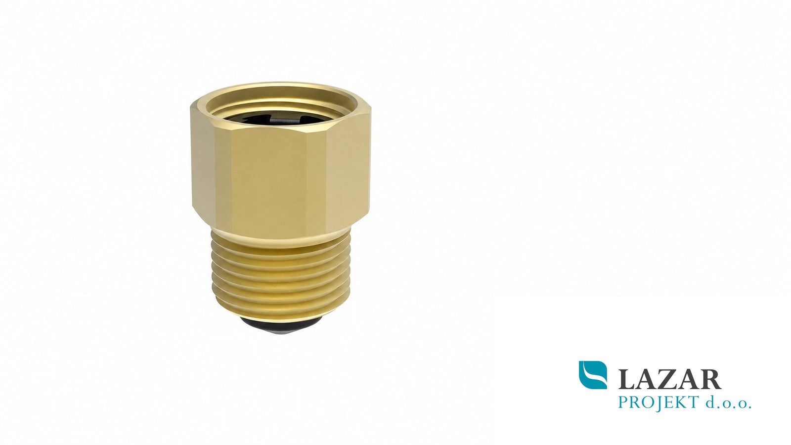 AFRISO 77720 brass service valve with R 3/8 male thread and G 3/8 female thread