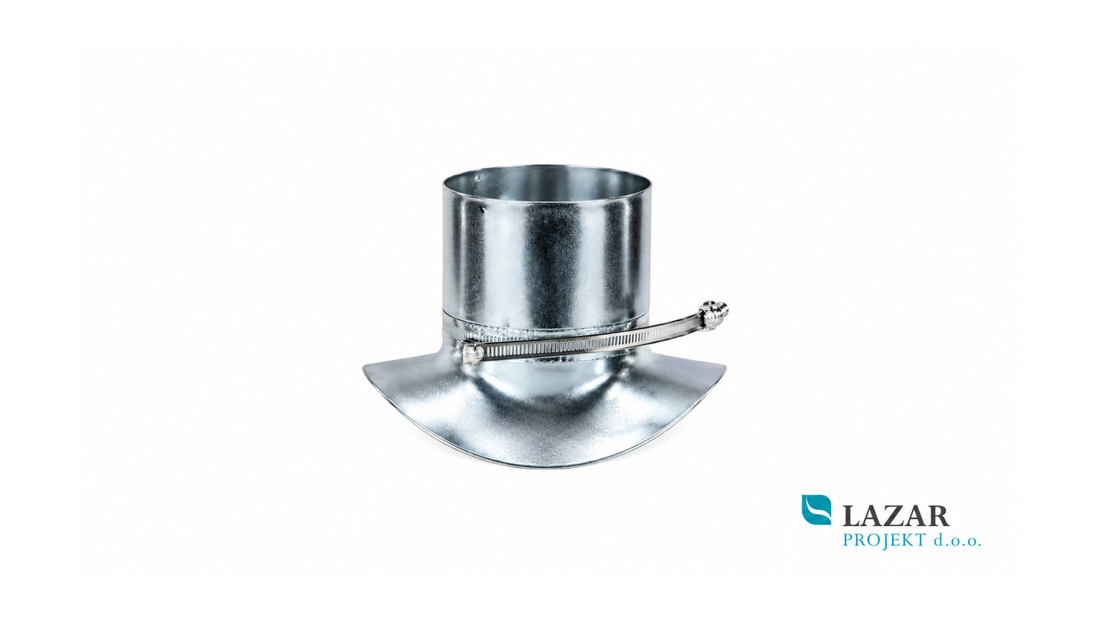 Afriso connection piece for WZB-1 for mounting a draught regulator on a flue pipe
