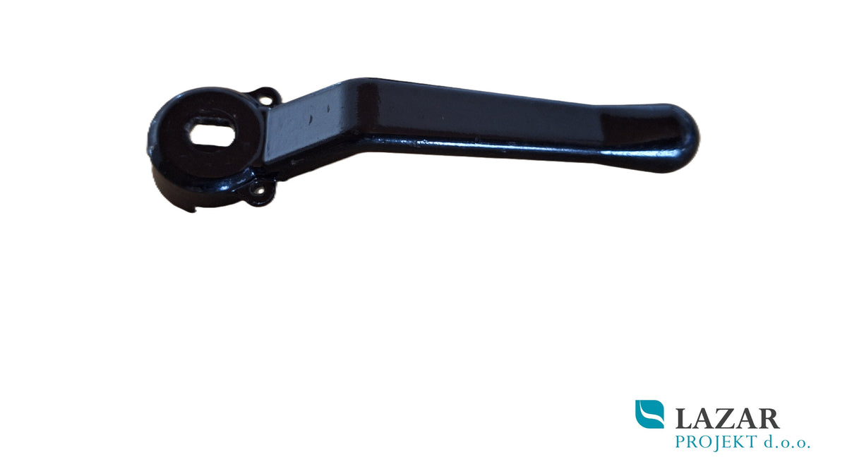 Bugatti art. 1006 črna aluminijasta ročica za kroglični ventil 1/4–3/4