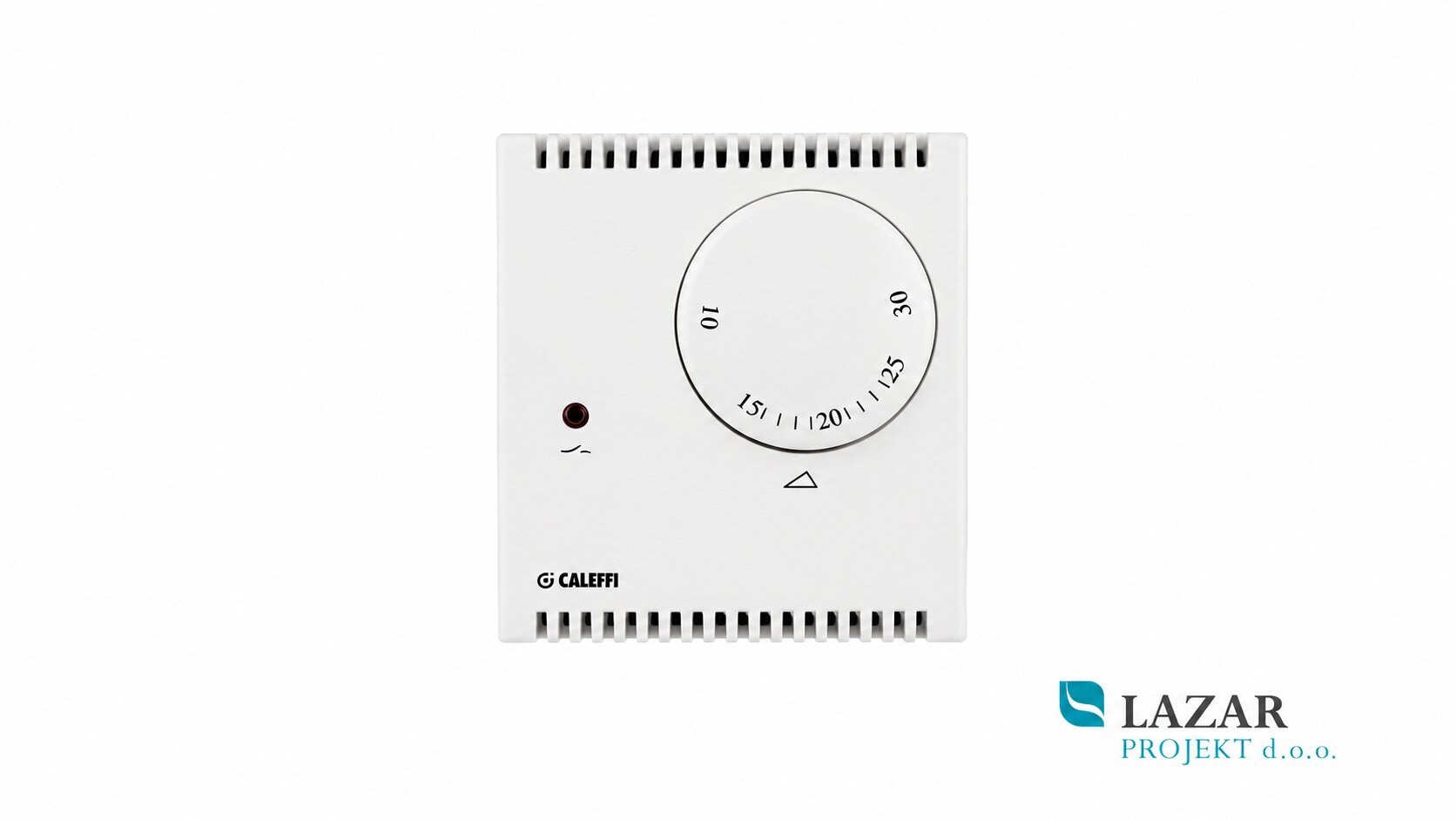 CALEFFI 620100 room thermostat with indicator light for regulating room temperature
