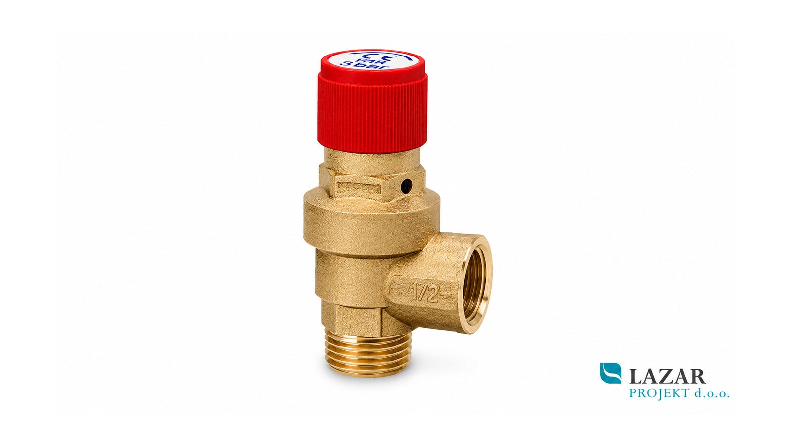 FAR 2004 safety valve for heating with male and female thread