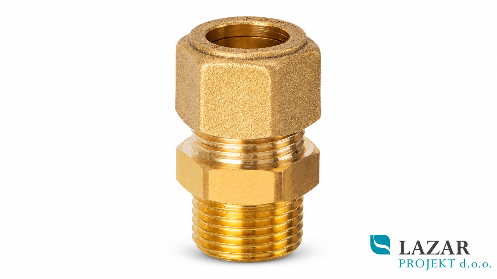 FAR 5065 Niplex with 3/8" male thread for connecting copper pipe Ø 8, 10 or 12 mm