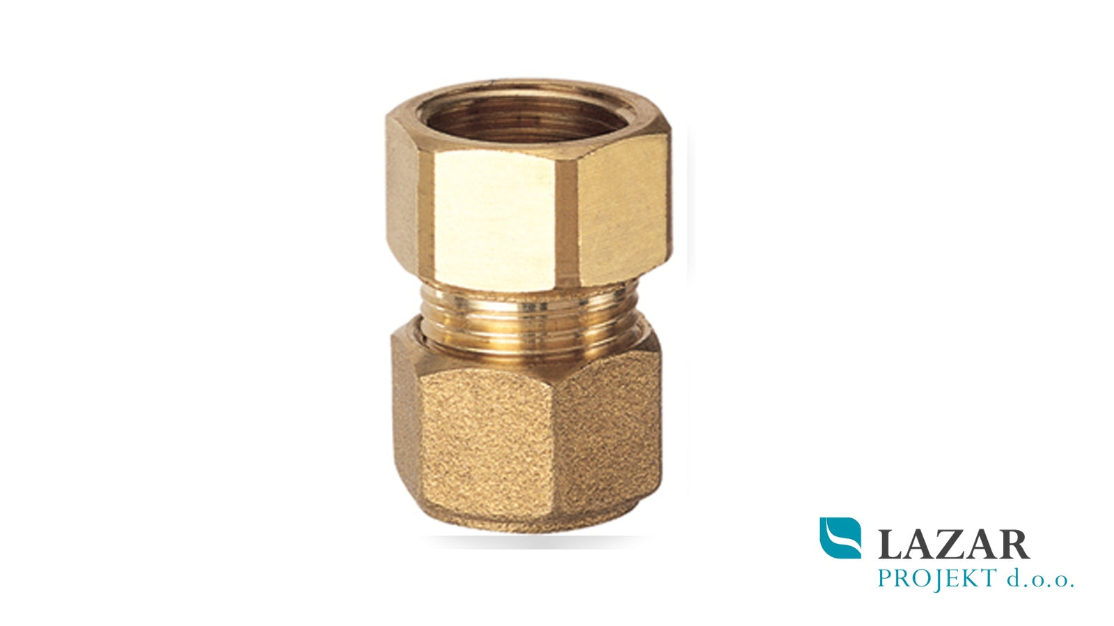 FAR 5075 Niplex with 3/8" female thread for connecting copper pipe Ø 8, 10 or 12 mm