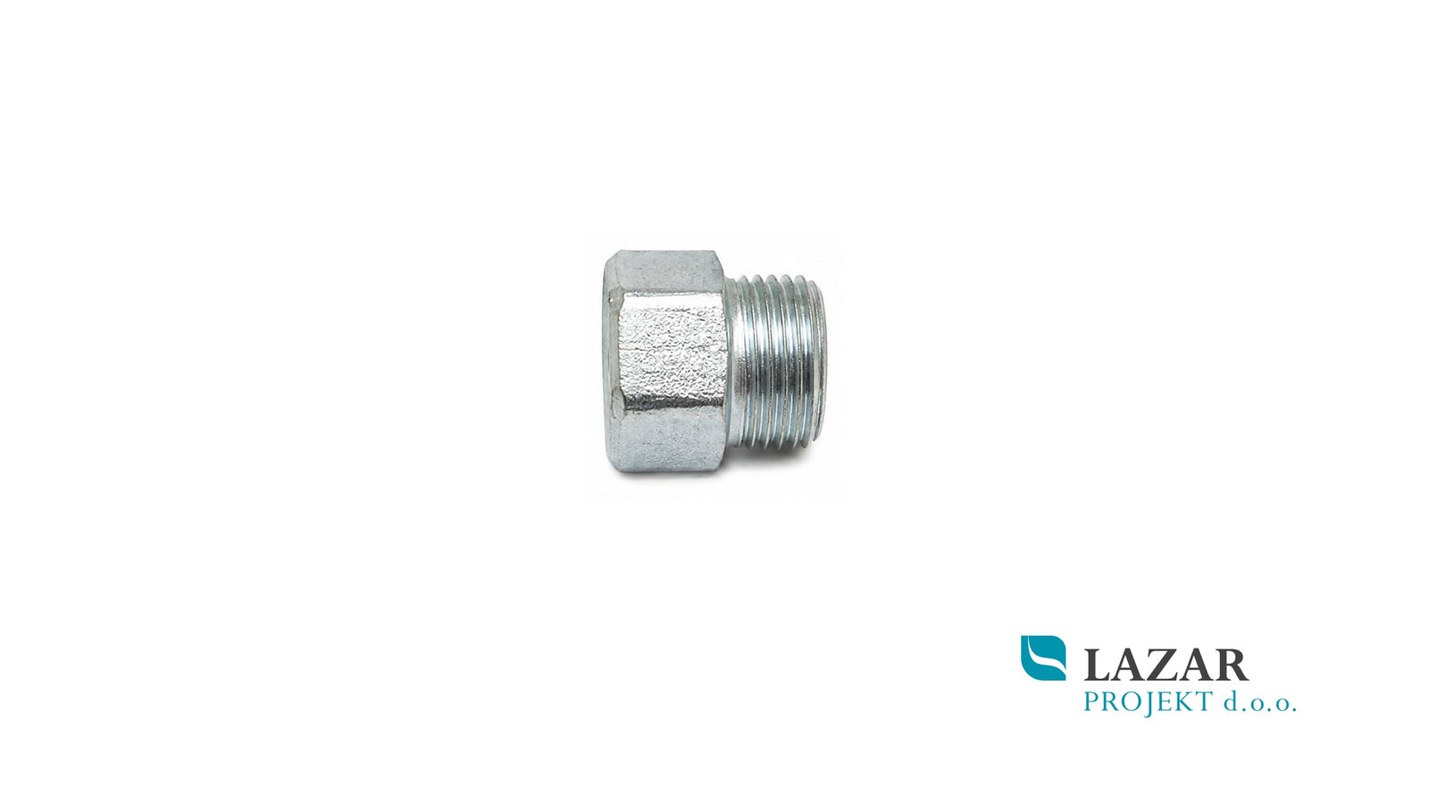 Galvanised threaded extension with internal hex socket, 3/8" – 10 mm