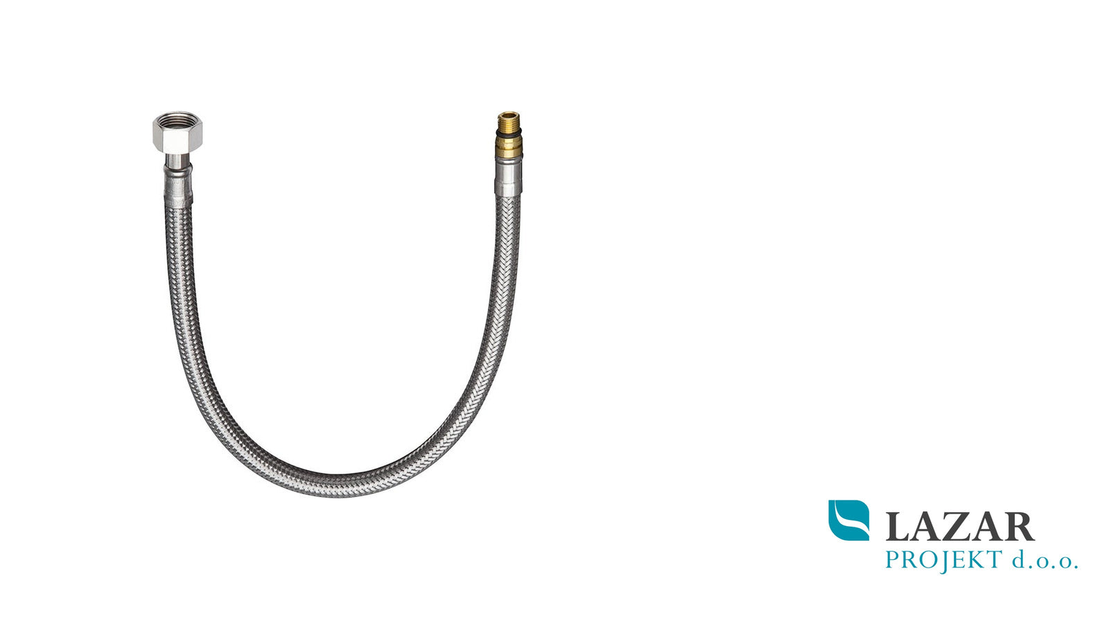 Hansgrohe 13099000 priključna gibljiva cev M10 × 1 G 3/8 dolžine 350 mm