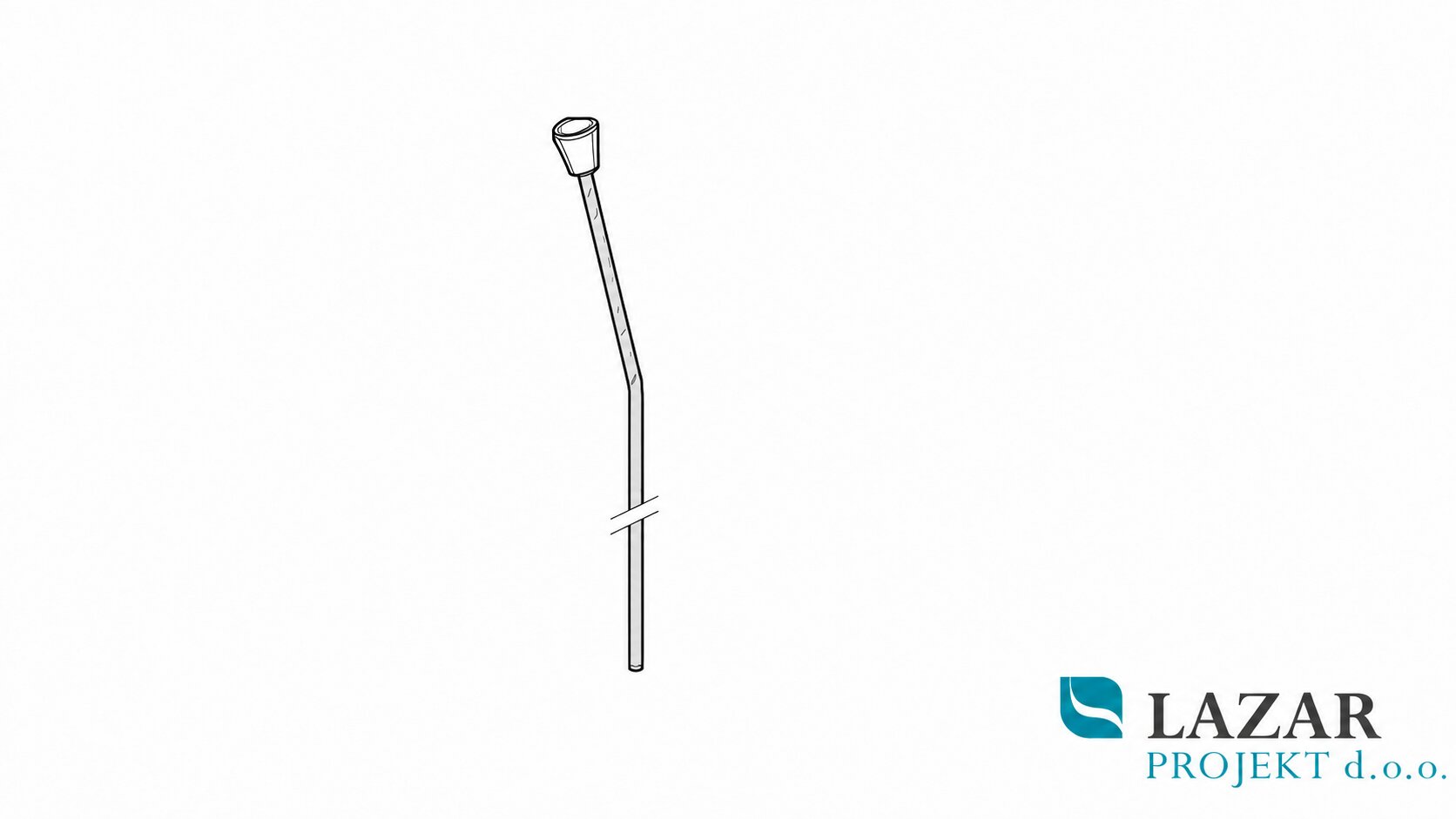 Hansgrohe 92620000 kromirana potezna palica dvižnega odtočnega ventila
