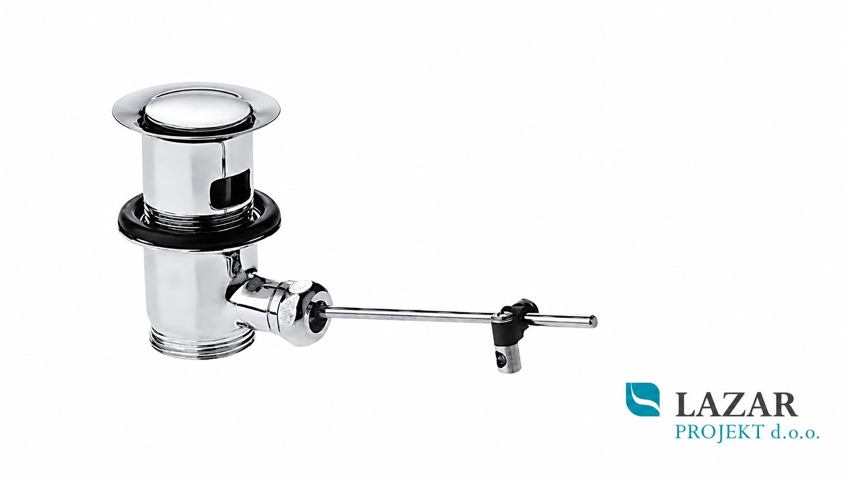 Hansgrohe 94139000 kromirana odtočna garnitura z dvižno palico G 1¼