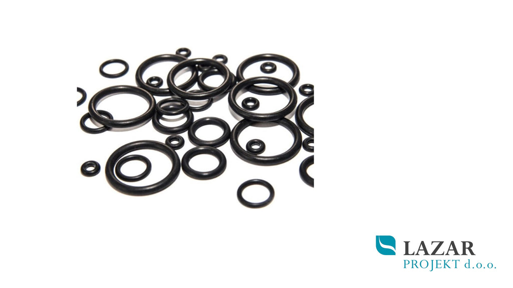 Črna O-ring gumi tesnila različnih dimenzij za sanitarne armature Hansgrohe