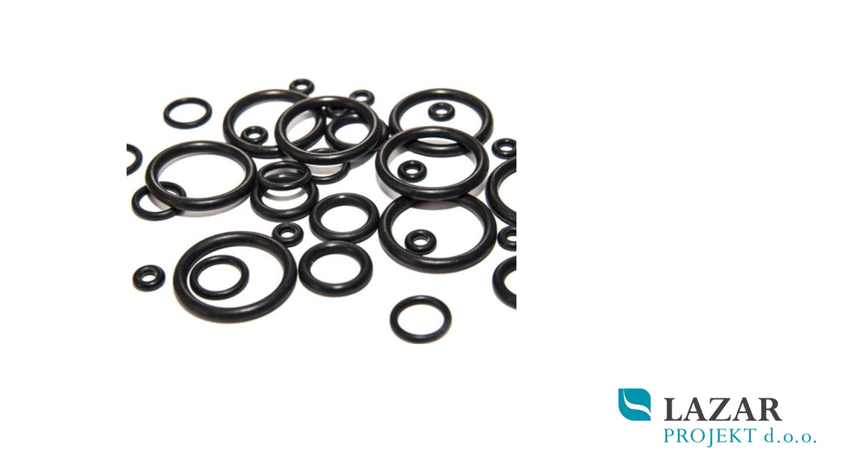 Črna O-ring gumi tesnila različnih dimenzij za sanitarne armature Hansgrohe