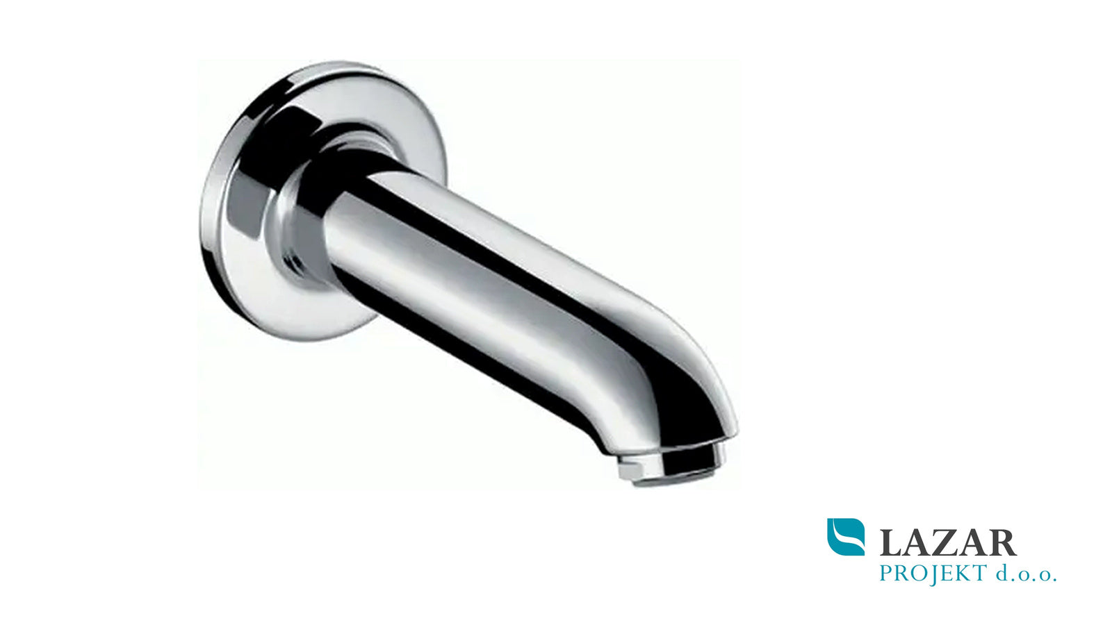 Hansgrohe stenski izliv za kopalno kad krom 13414000