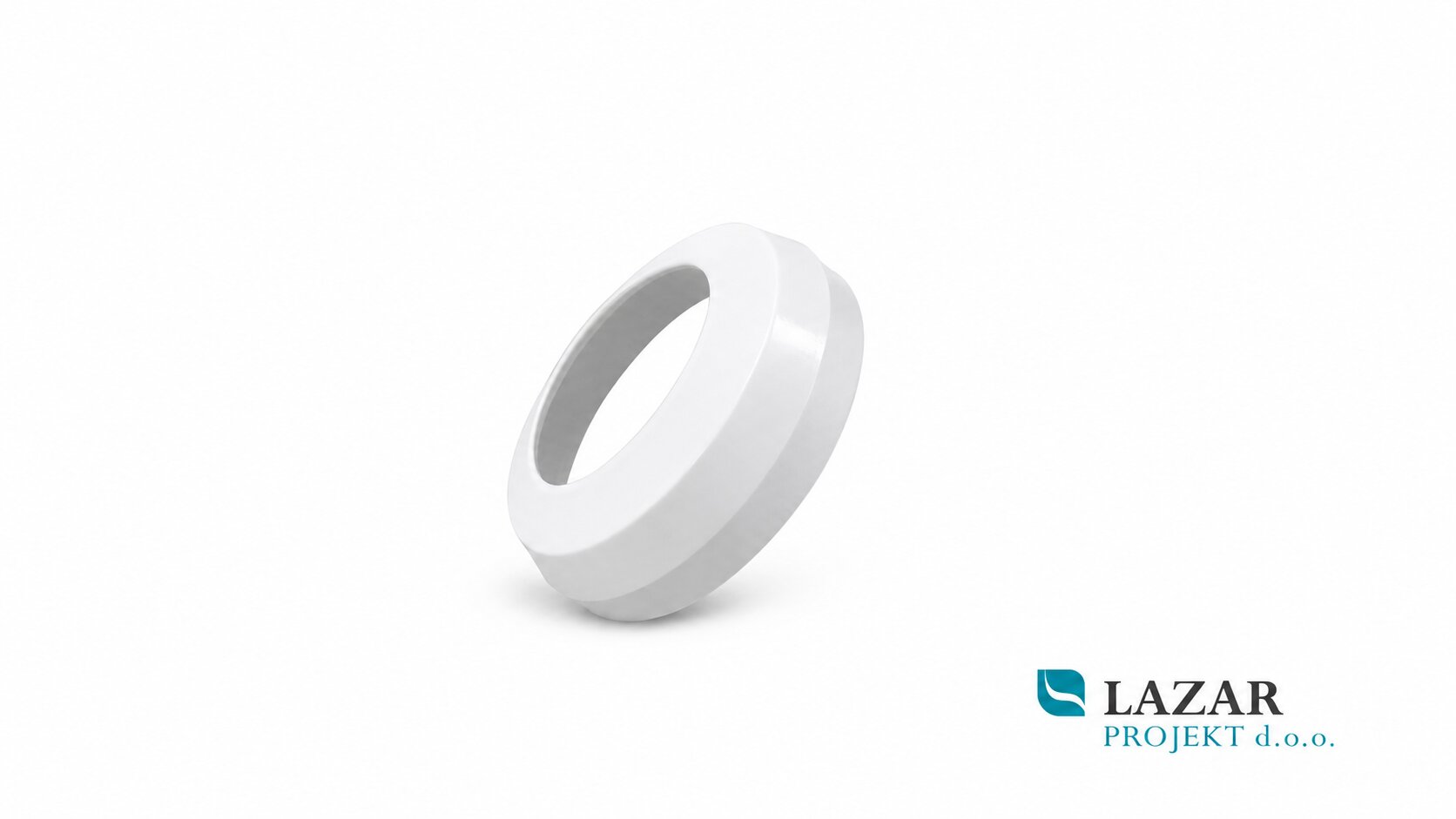 HL7EL.WE white elastic WC escutcheon DN110 for WC connection