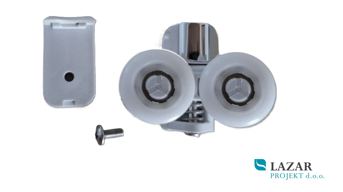 HÜPPE 042622 dvojni kolešček za drsna vrata tuš kabine s pokrovom in vijakom