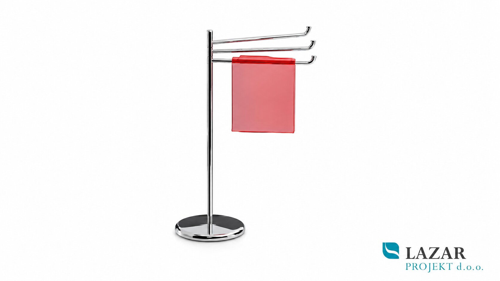 INDA A05840CR freestanding chrome towel stand