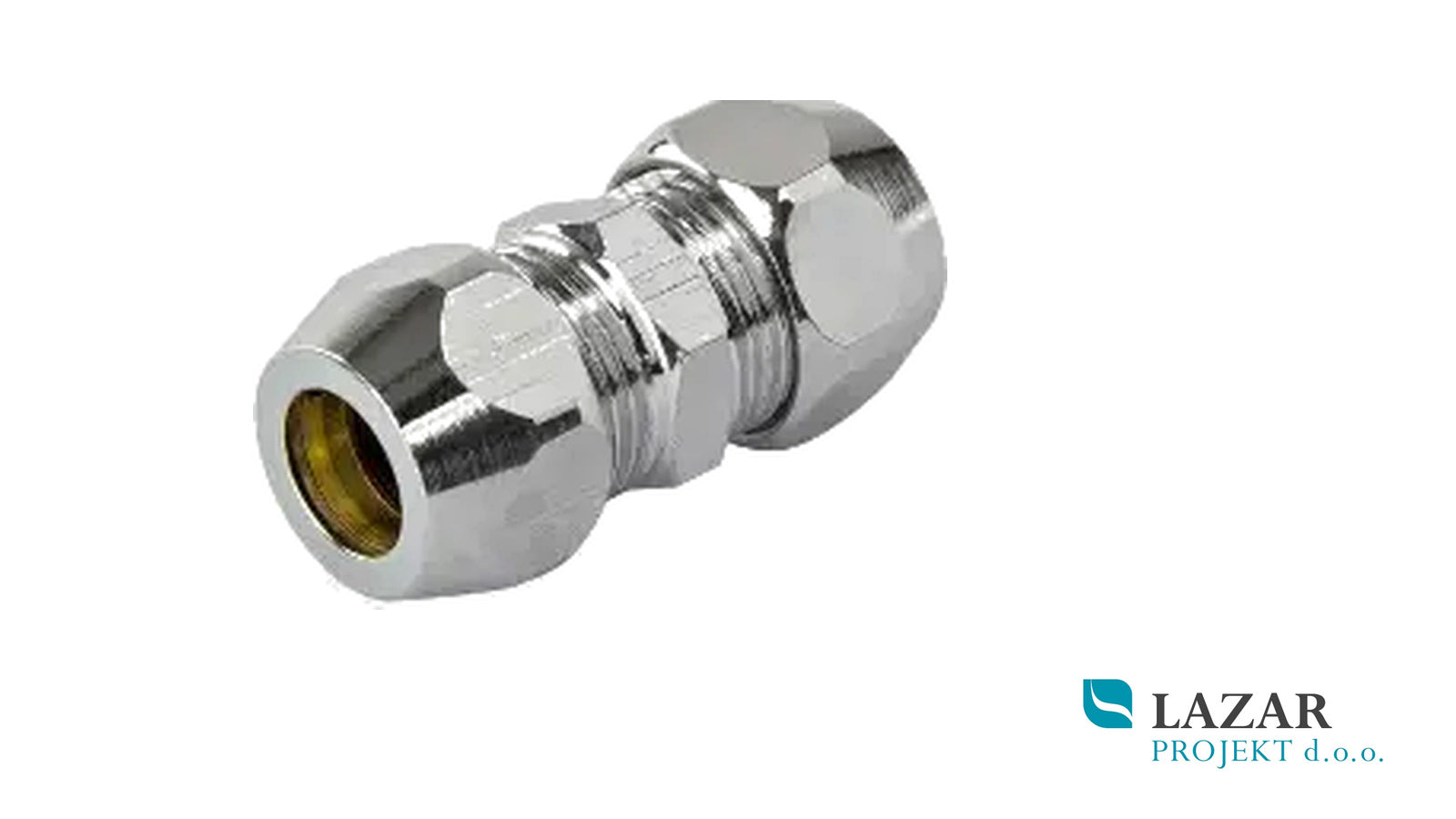 Chrome-plated water connector 3/8 (DN 10) × Ø 10 mm