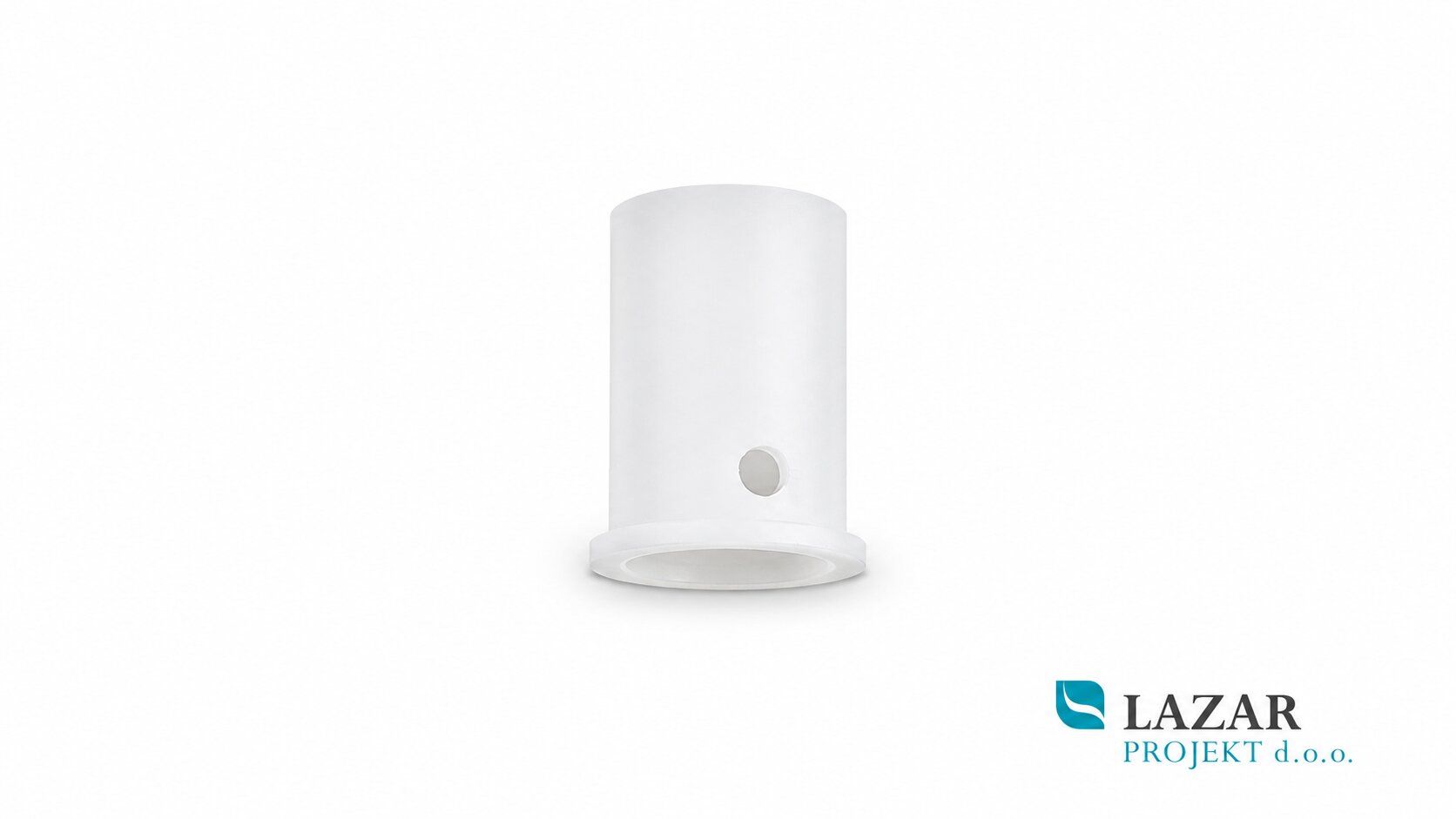 La Torre R38-3 push-button cartridge for TowerStop self-closing taps, 3-second opening time, white plastic cartridge with aperture.