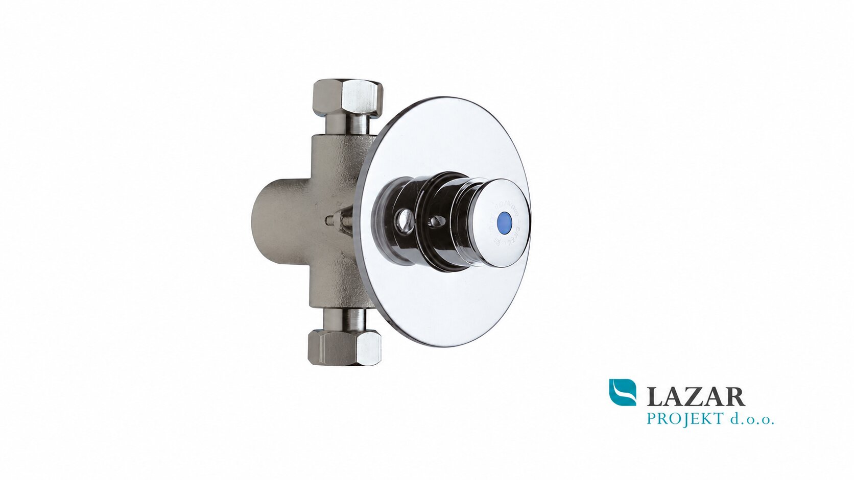 La Torre 410/UR concealed self-closing urinal valve in chrome finish