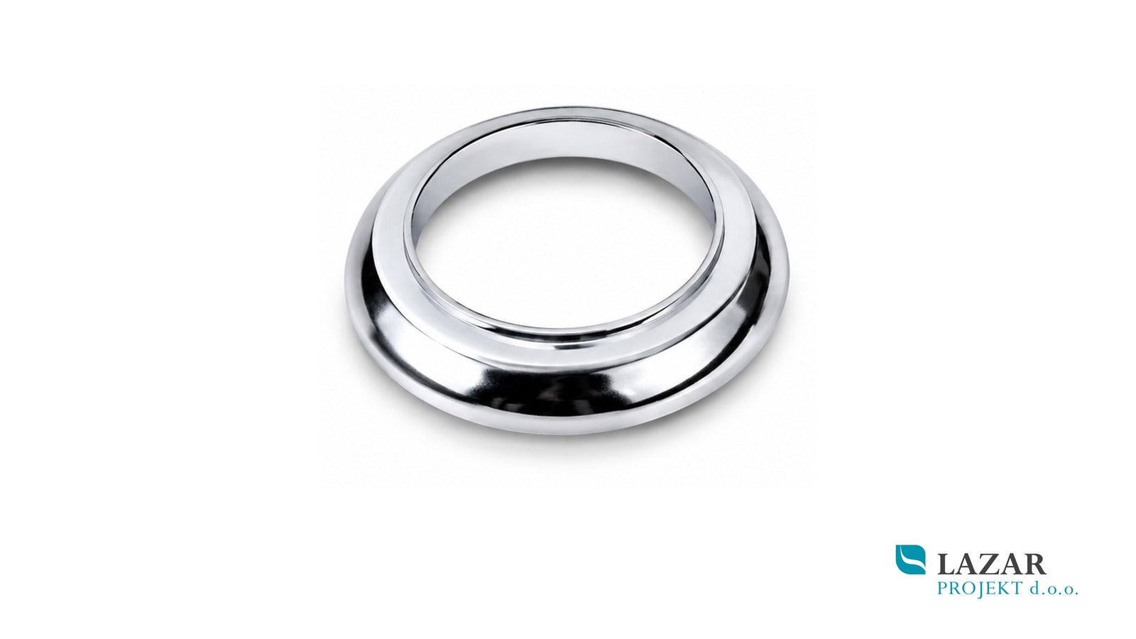 Nobili RAN227-2CR chrome tap base plate, top view