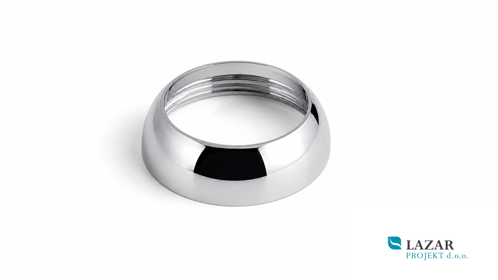 Nobili RGH218-1CR chrome cartridge escutcheon, external view