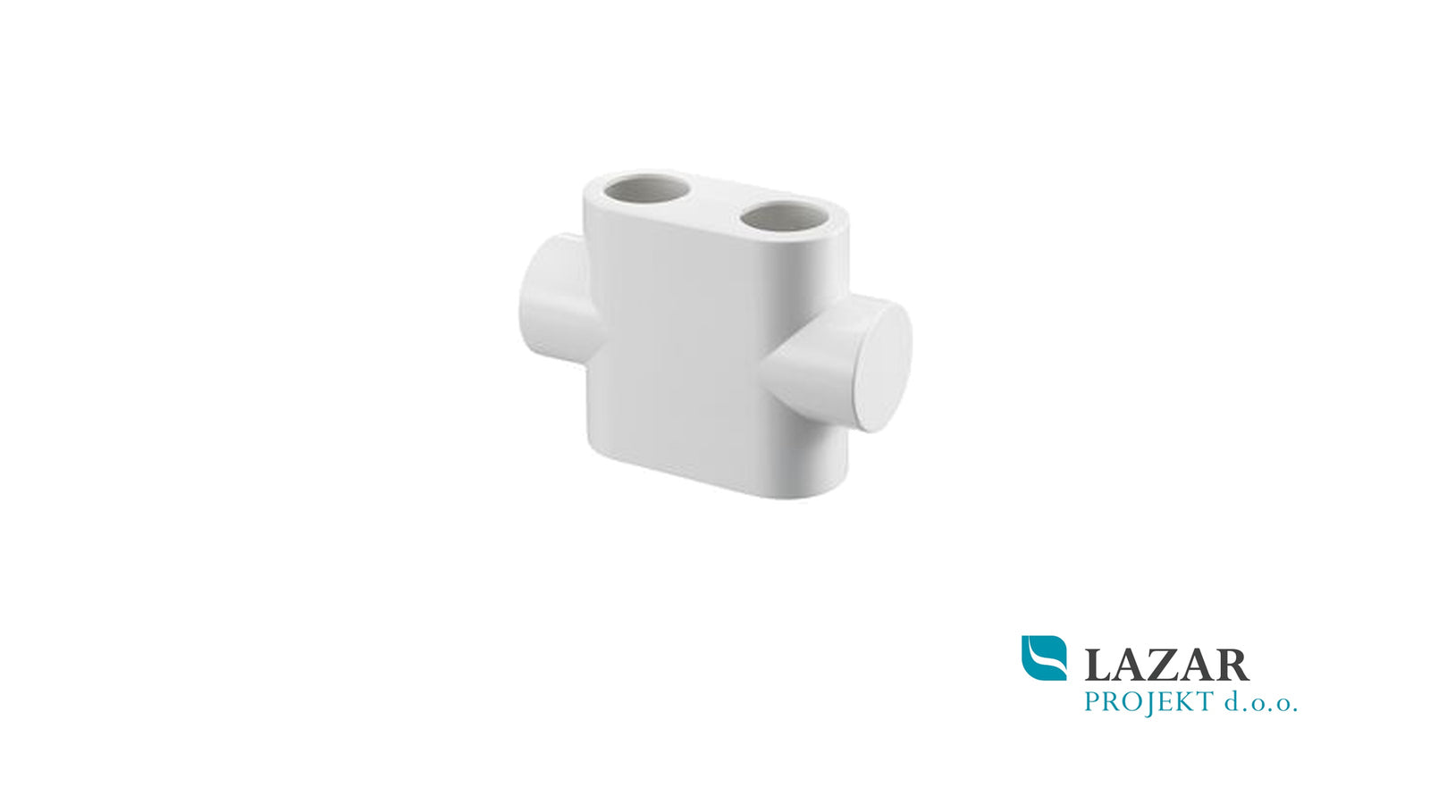 Oventrop 1184095 designer cover for Multiblock T/TU/TQ, straight version, white, for visually concealing the radiator connection valve.