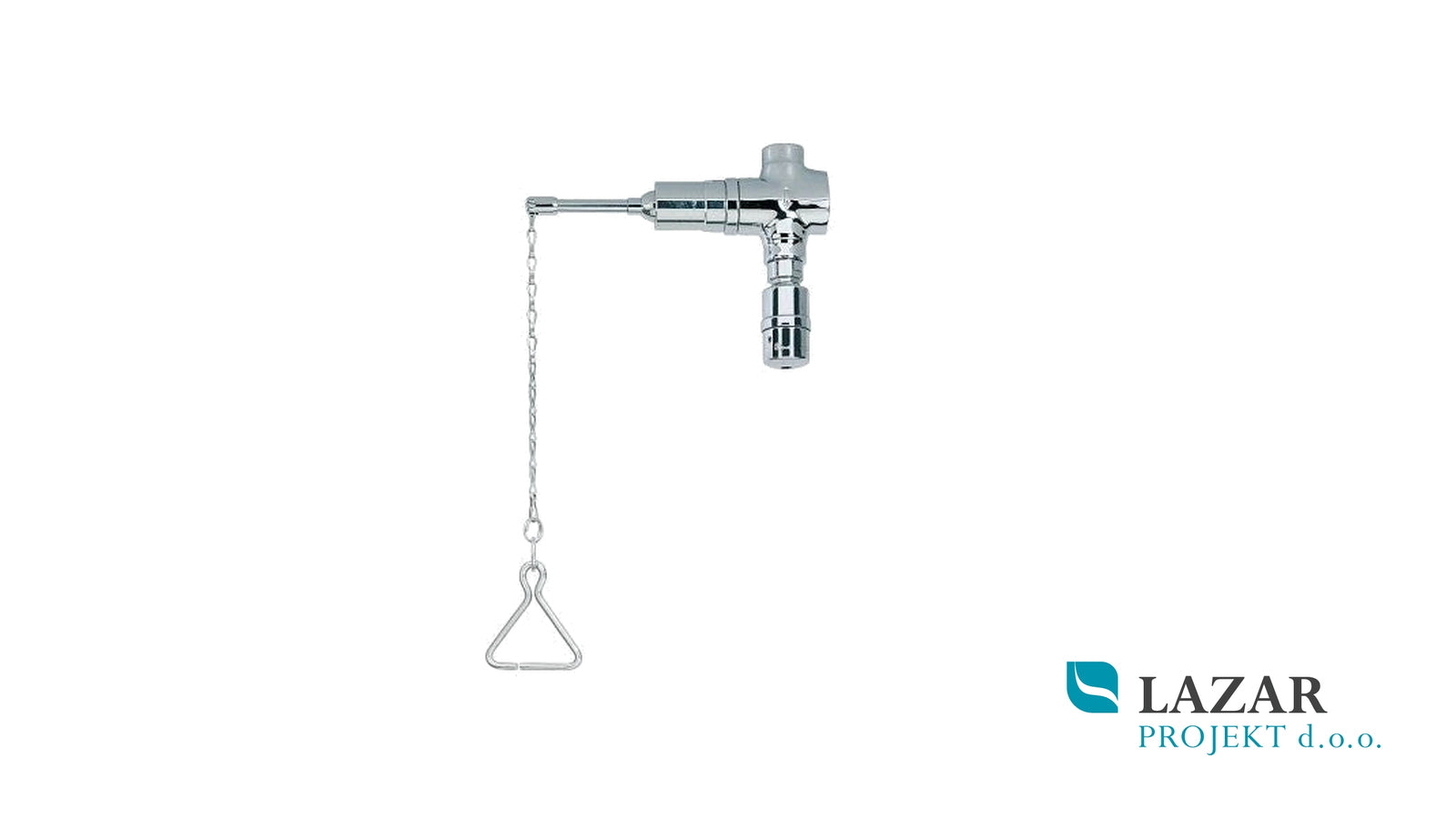 RIVER R743 MAGIC series ceiling-mounted timed shower with pull-chain operation.