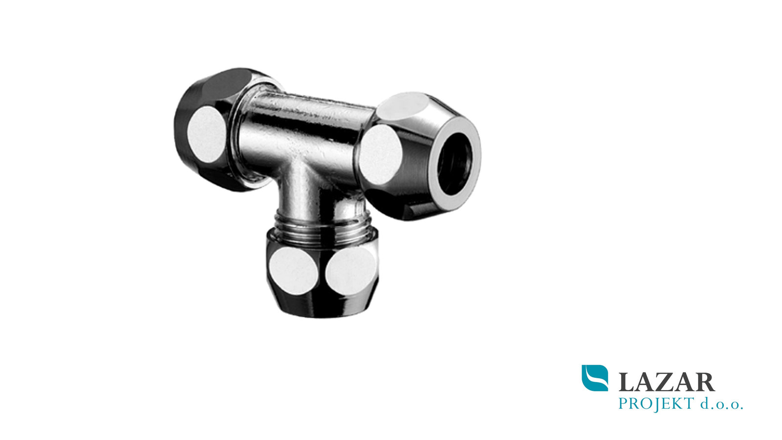 SCHELL 064550699 chrome-plated tee for Ø 10 mm pipe