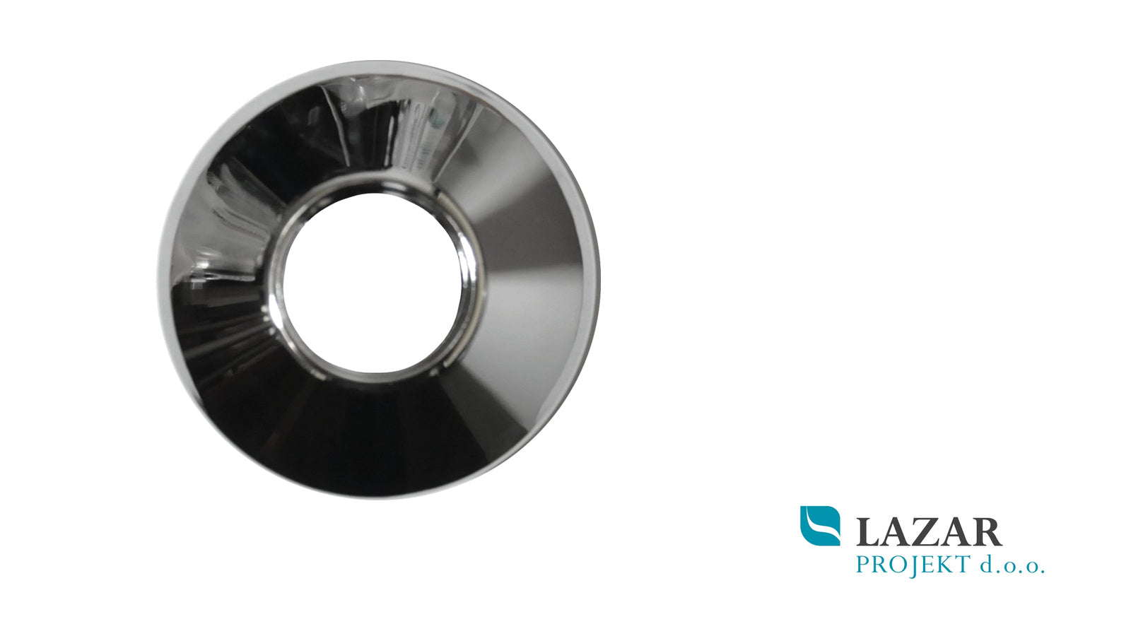 Unitas 21001 round chrome-plated 3/4″ rosette for a sanitary tap eccentric connector