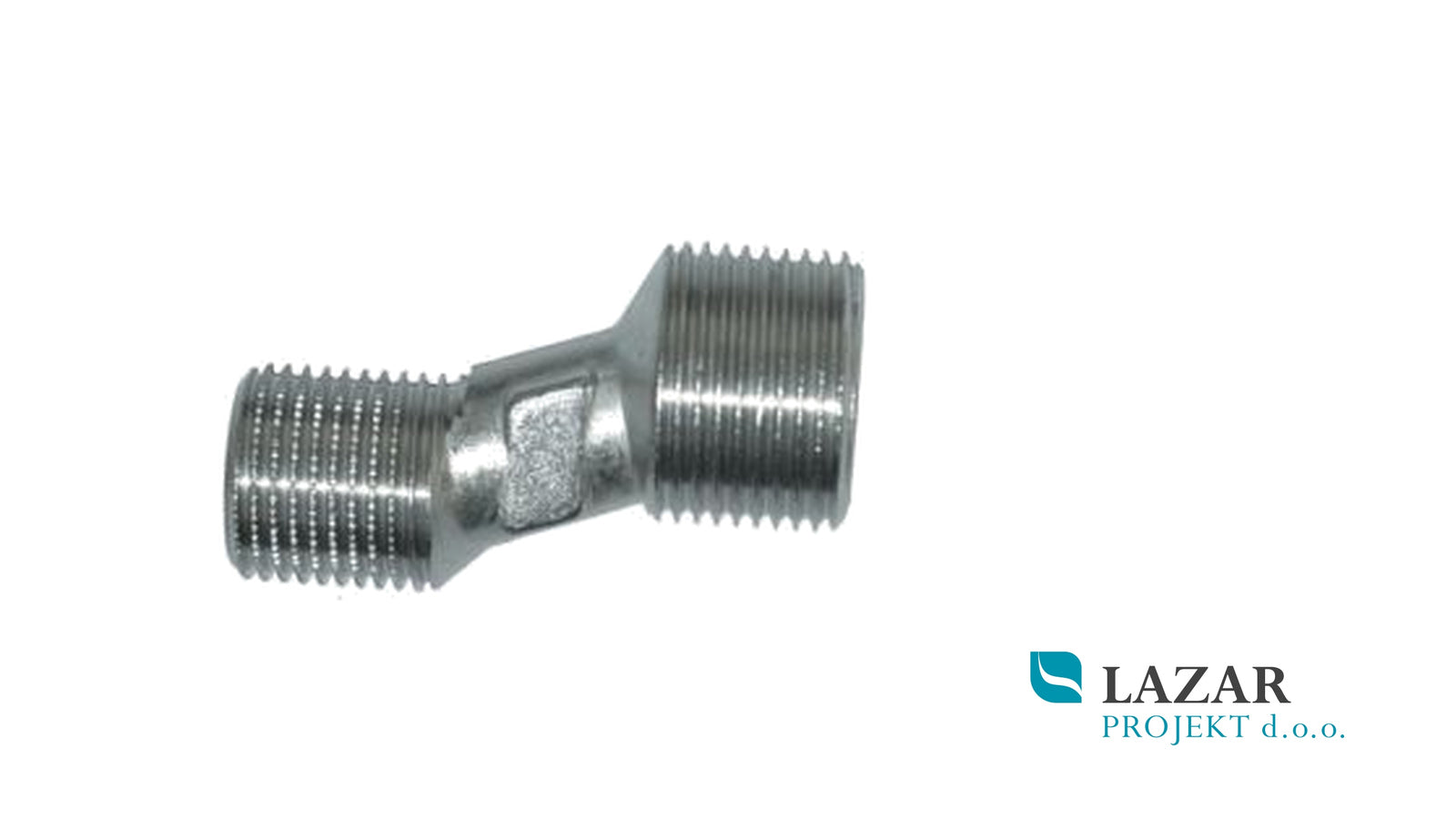 Unitas 21161 chrome-plated 3/4″–1/2″ eccentric connector with rosette for a wall-mounted sanitary tap