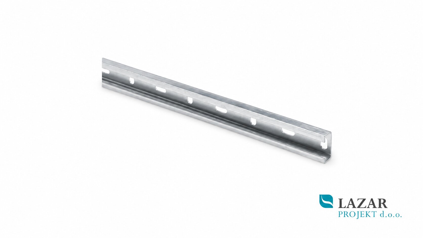 Viega mounting rail 283872-8001, 500 mm long piece made of galvanized steel