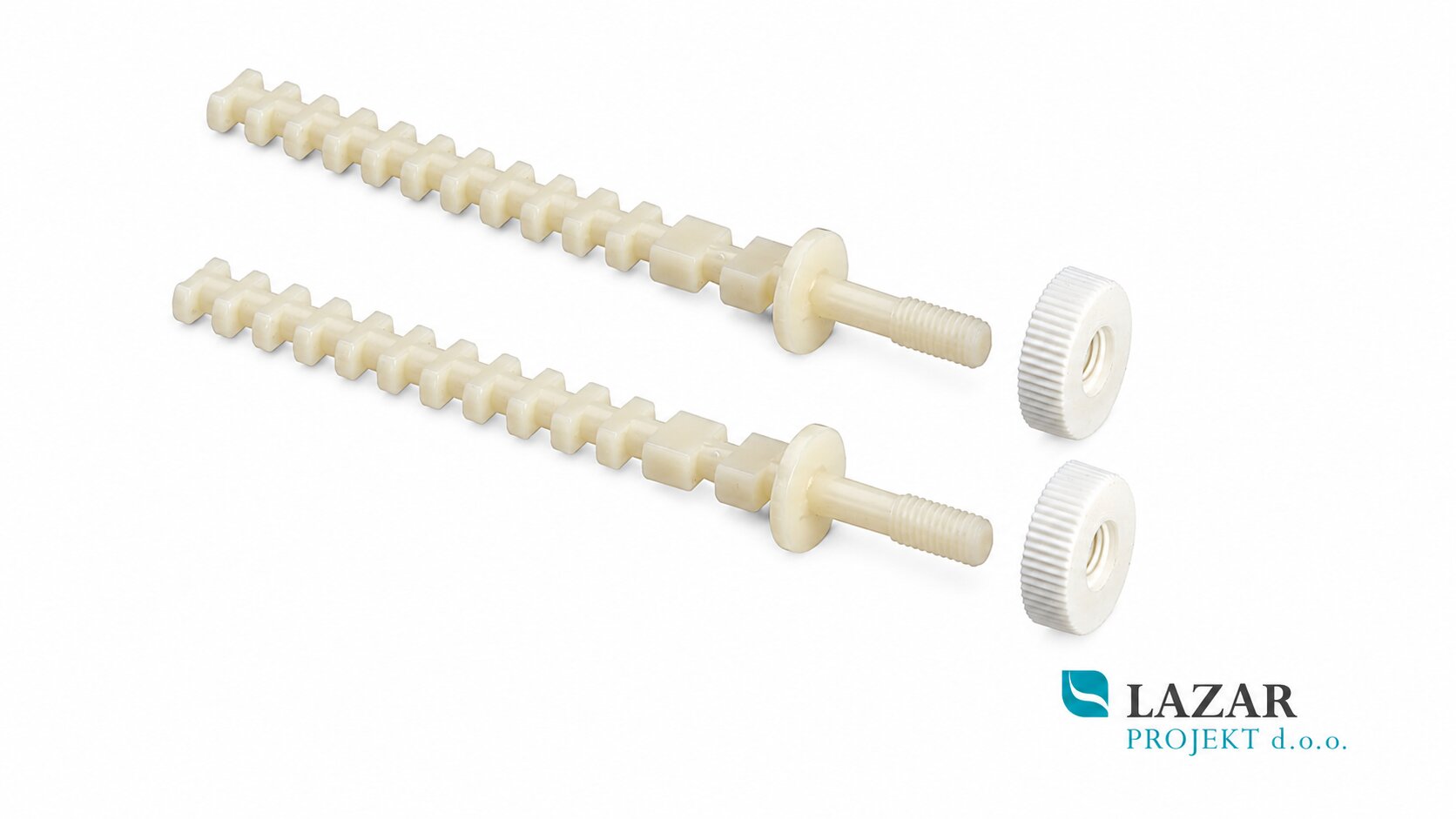 Viega 407636 threaded screw set 8310.33 made of white plastic for Viega concealed cisterns