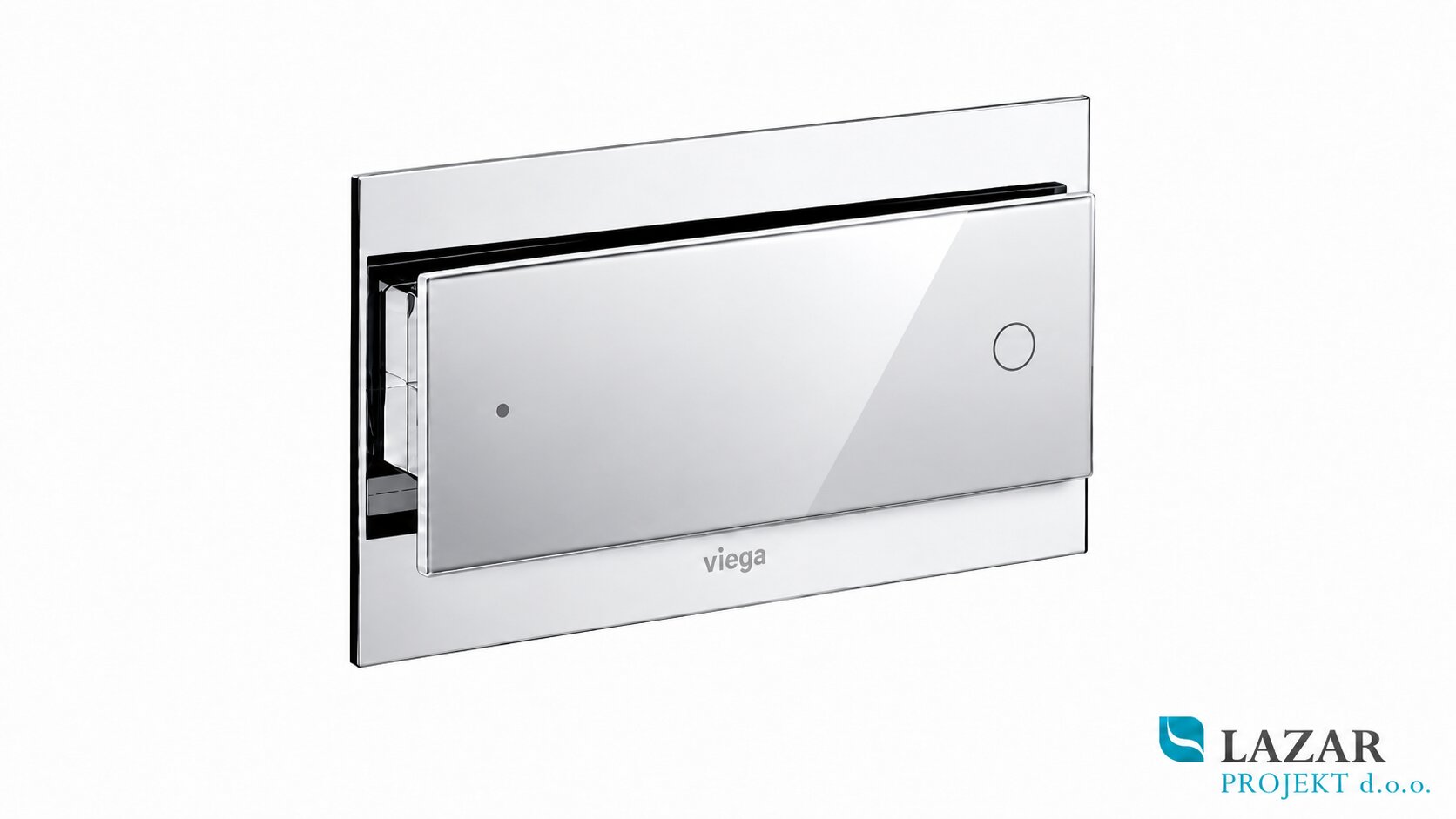 Viega 597504 Visign for More 102 flush plate 8353.1 in chrome-plated aluminium finish